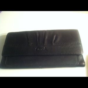 Authentic Coach Black Leather Wallet