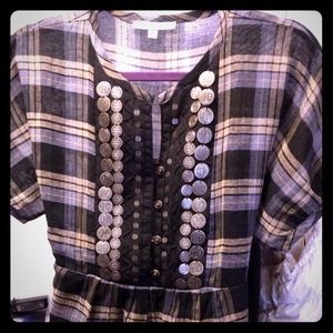 Top with metal detailing