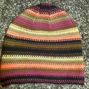 Knit striped hat