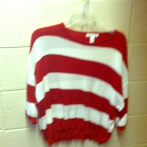 Red striped sweater!