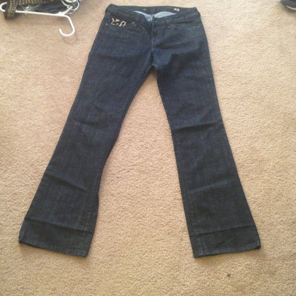 SOLD Express bootcut size 2 jeans w/leopard pocket