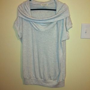 Short sleeve cotton cowl neck top. Never worn!