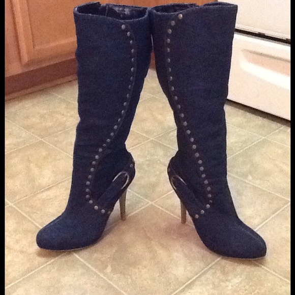 Denim Boots