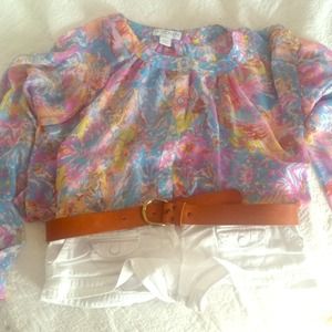 ❌SOLD❌Long sleeve Chiffon blouse
