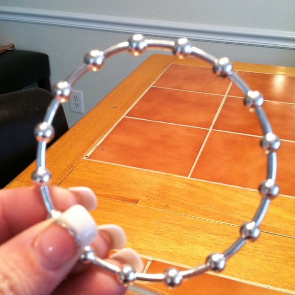 Simple silver bracelet