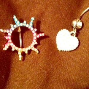 Cute belly button rings!