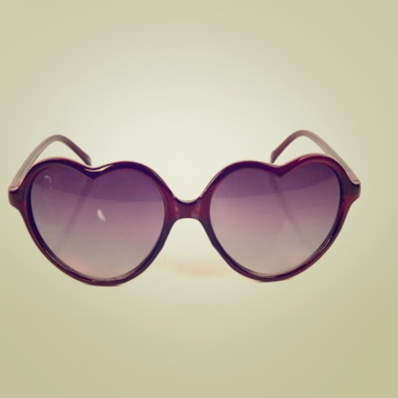 Betsey Johnson Accessories - Betsy Johnson Heart shaped sun glasses!