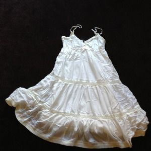 Gauzy white summer dress