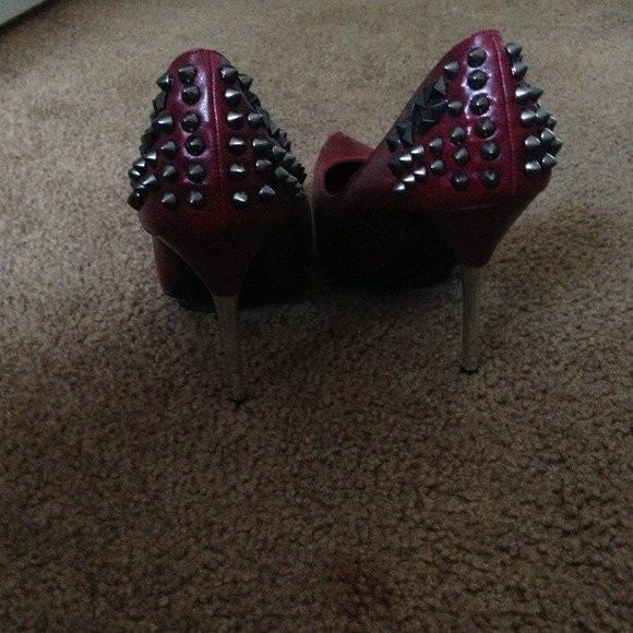 REDUCED❗Red heels with spikes - Picture 2 of 3