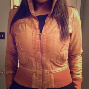 Faux leather jacket