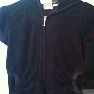 Black Juicy Couture Terry Cloth Set