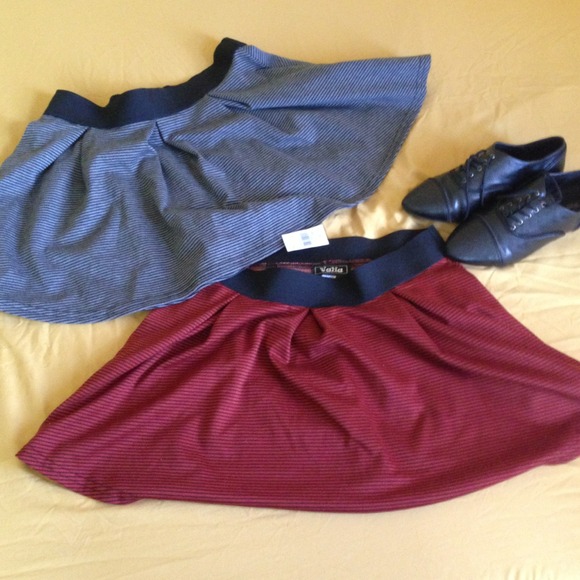 Striped mini skirts! NWT
