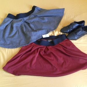Striped mini skirts! NWT