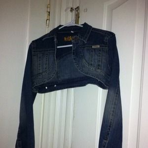 Half jean jacket