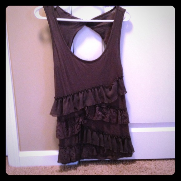 Grey dressy tank top