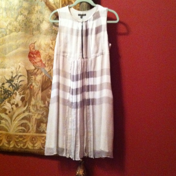 BURBERRY London 2009 S/S Silk Zip Sig. Sundress