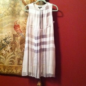 BURBERRY London 2009 S/S Silk Zip Sig. Sundress