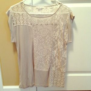 Grey lace shirt