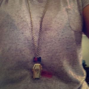 Betsey Johnson Coffin Long Necklace