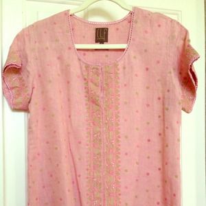 🚫SOLD🚫Kurti Tunic Linen Top