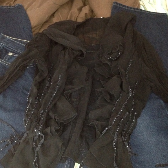 Black sheer cover up