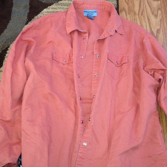 Coral western shirt