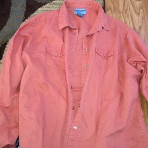 Coral western shirt