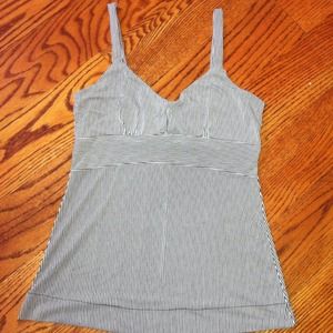 ***SOLD****White & Blue striped camisole.