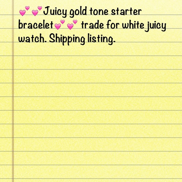 Juicy old tone starter bracelet