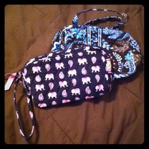 Pink Elephant and Java Blue wristlets.