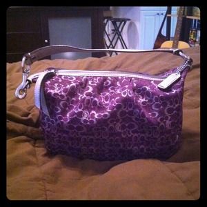 Small Purple authentic Coach Purse