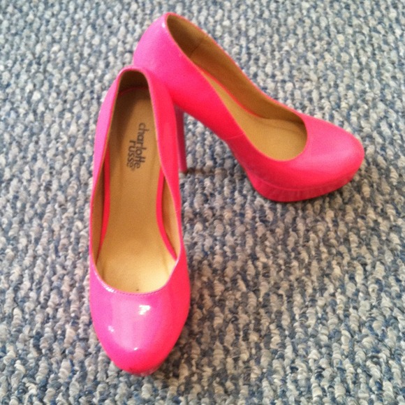 Charlotte Russe hot pink pumps