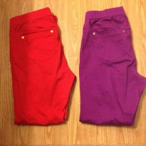 Southpole jegging, purple dress , wink shirt ❤❤❤