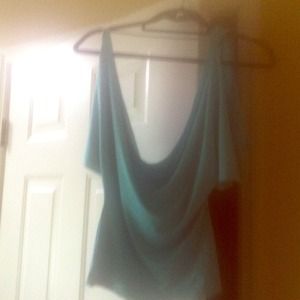 Sassy turquoise party top