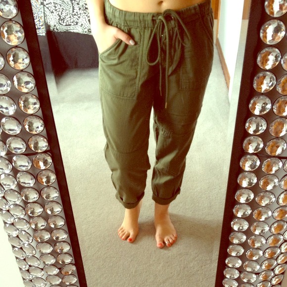 J. Crew army green city fit pants