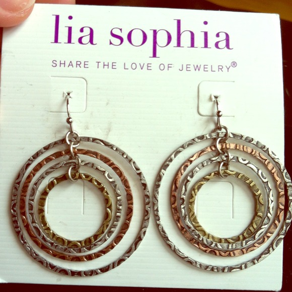 Lia Sophia boho circle earrings