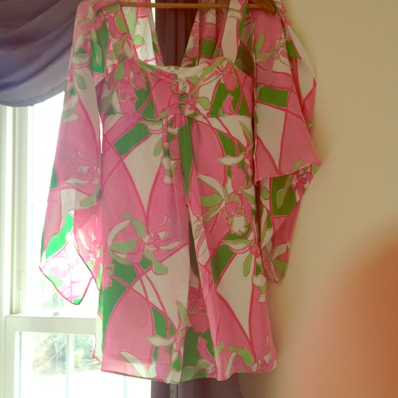 Lilly Pulitzer dress with cover - Picture 1 of 4