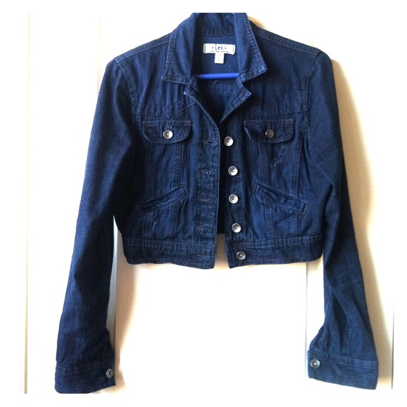 Cropped jean jacket