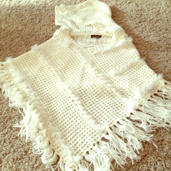 Hooded Poncho Type Top