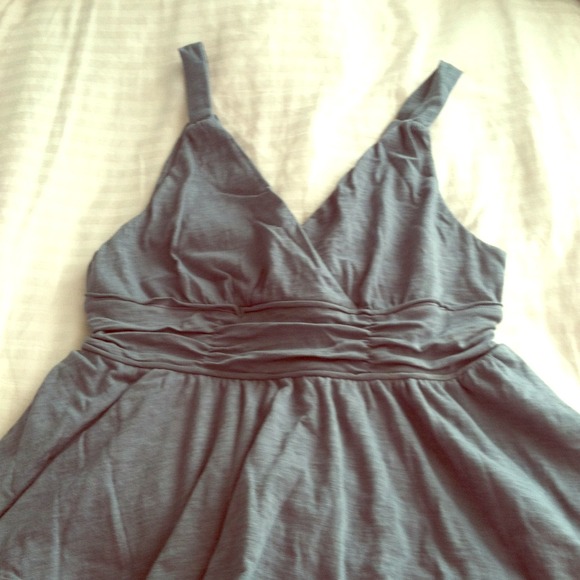 Pretty blue tank with built in bra!