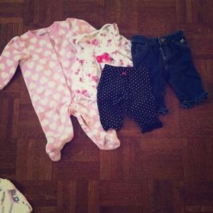 Bundle if jeans, pants, sleeper and dress/DC