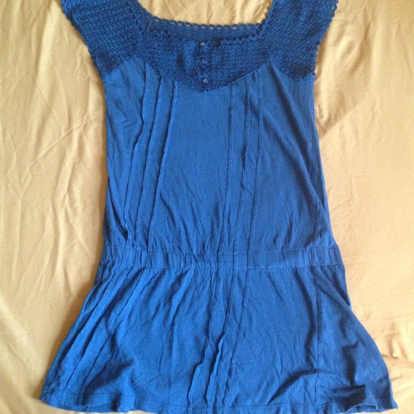 Crocheted top tunic