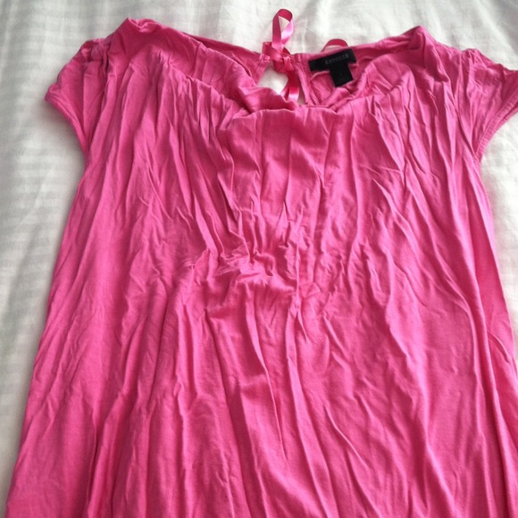 Pink express open back tee!