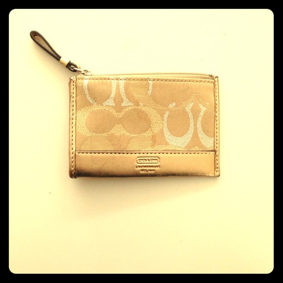 Gold Coach Key Chain