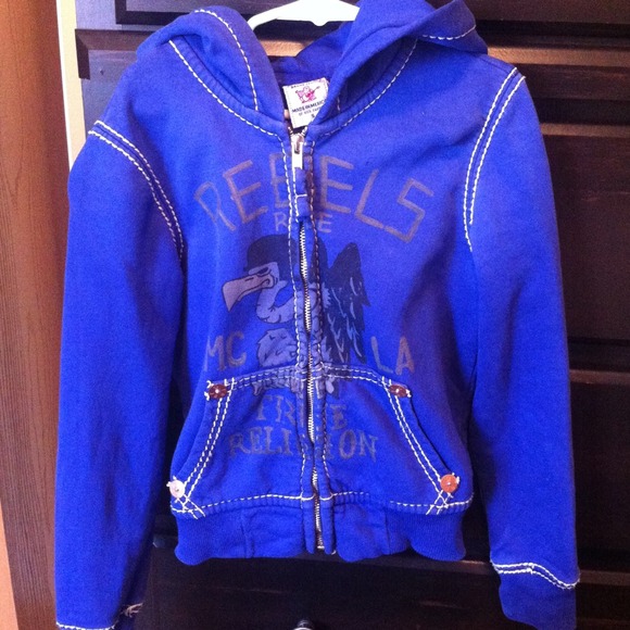 True religion children's zip up hoodie