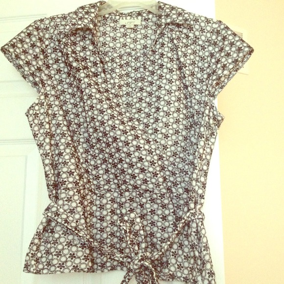 Mock side wrap top