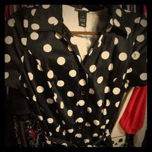 Polka dot pin up dress