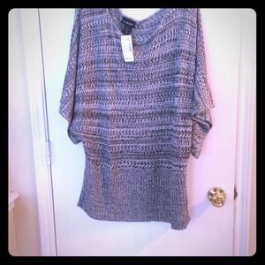 Beautiful grey sweater top with tags never worn!