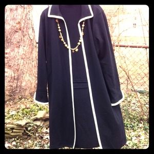 **SOLD**: Long wool sweater coat
