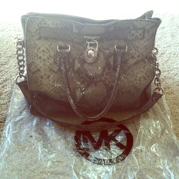 MICHAEL KORS LG Hamilton Dark Sand Tote